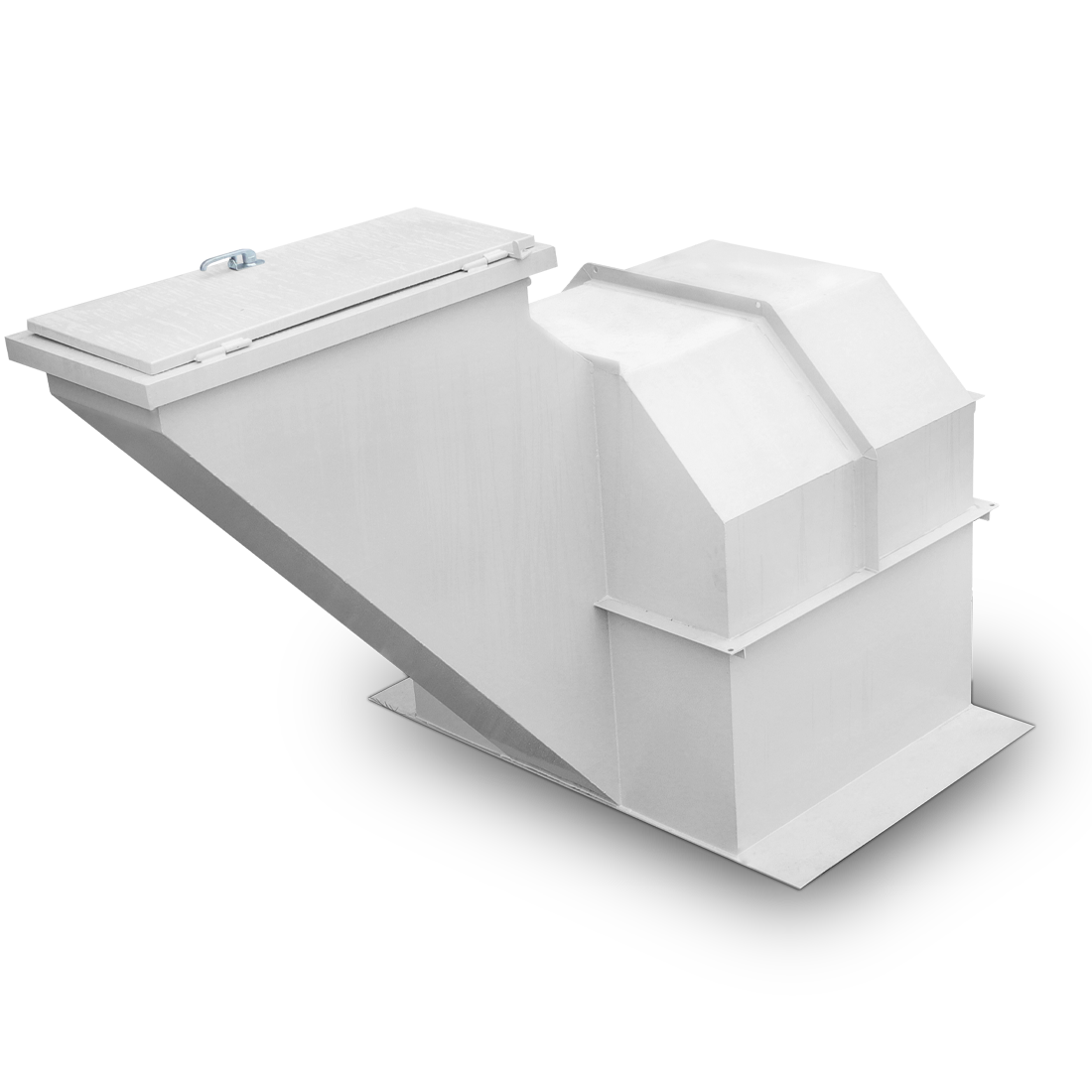 White Surge-A-Trol septic tank